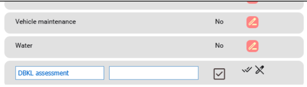 Settings - adding new expense account